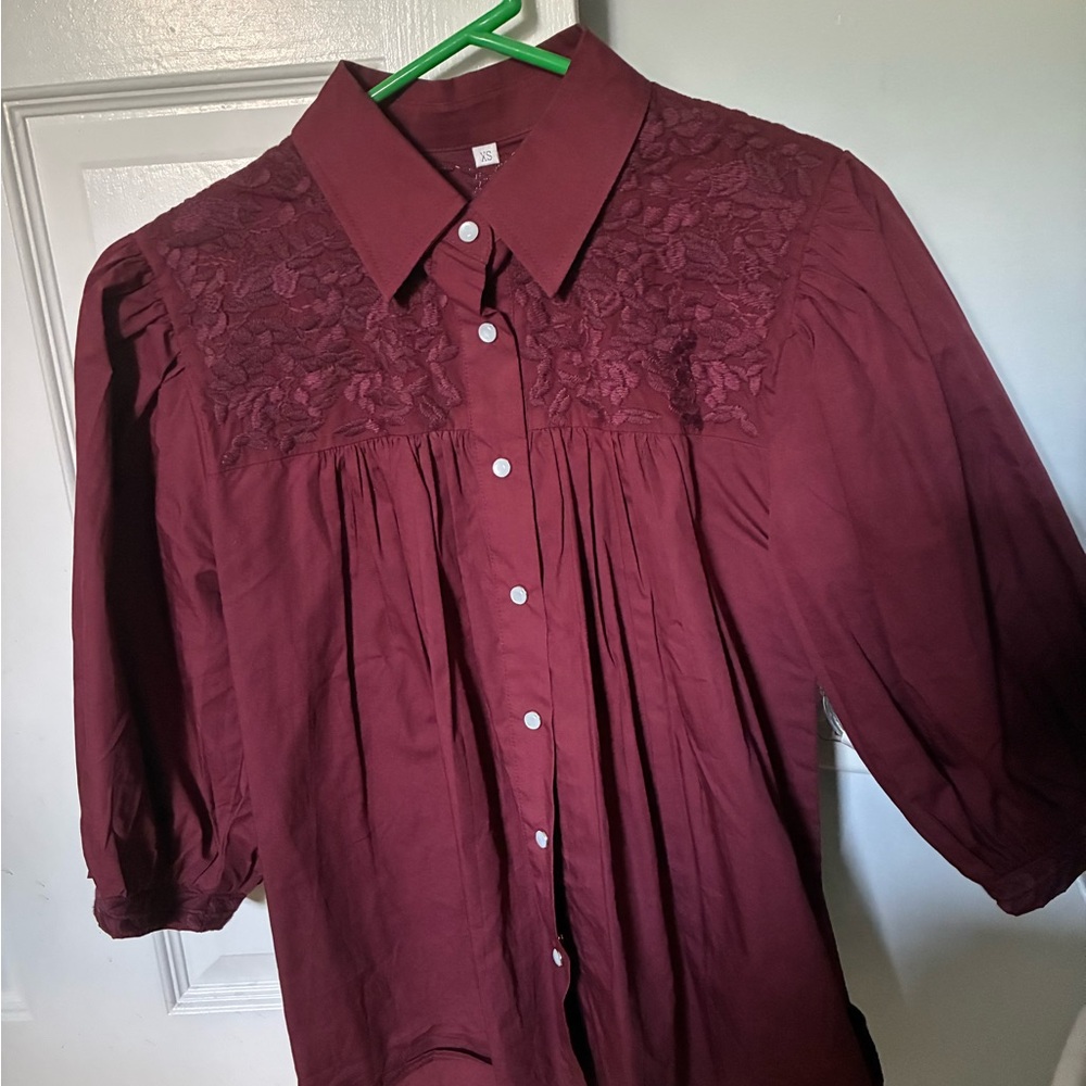 Spirit Dress game day blouse-XS